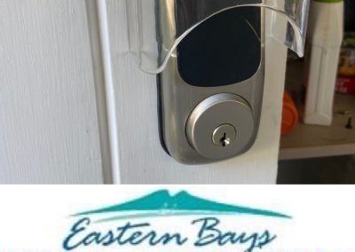Yale Assure Digital Deadbolt with over ride key and wet weather cover when exposed directly to the weather. Eastern Bays Locksmiths ph 0800 502340